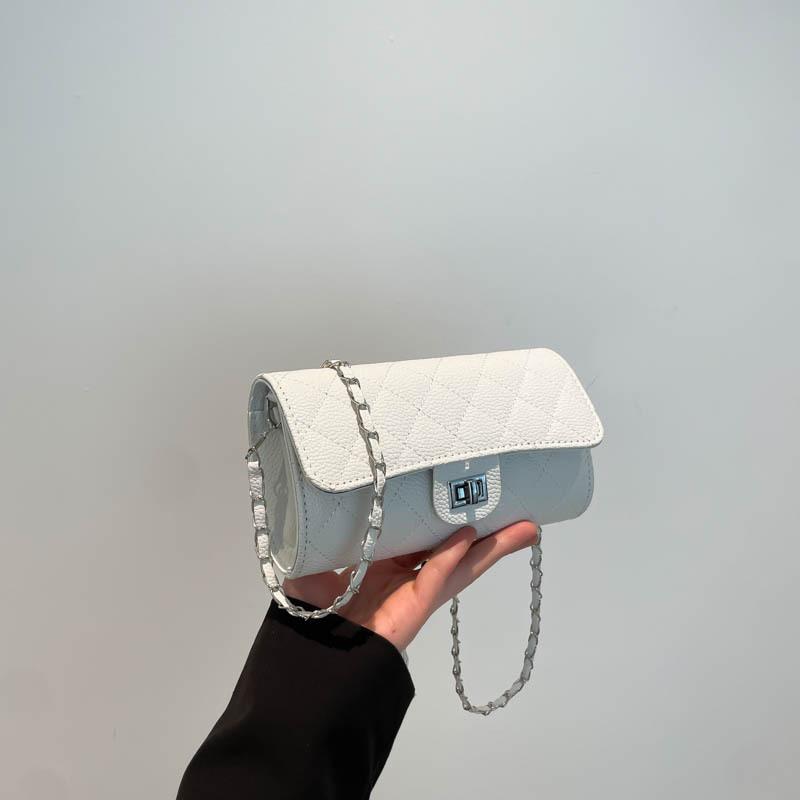 Новая красивая повседневная универсальная модная текстурная женская сумка через плечо, сумка-мессенджер, сумка на цепочке с ромбами