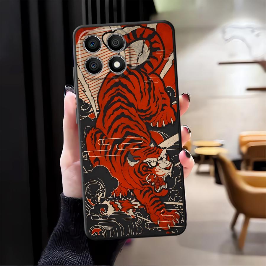 Мультяшный Ретро Чехол с Драконом для Honor 90 Magic5Lite X9a 200 400 Lite X5b X7 70 X6 8X X8 Funda Чехол для Телефона