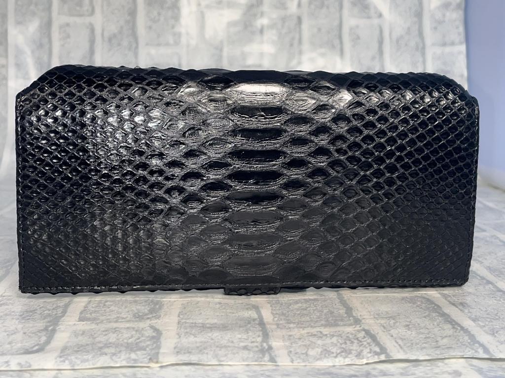 Длинный кошелек Garcon Кошелек Python Натуральная кожа Женщины Мужчины Змеиная кожа Кошелек из змеиной кожи Кошелек Garcon Форма унисекс унисекс [GUODI] TK-20LW148 (черный)