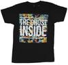 The Ghost Inside Unisex T-shirt White Word Logo Over Multi Color Floral