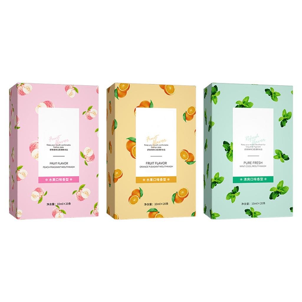 Mouthwash For Gentle Of Teeth, Stains, Odors, Daily Care, Mouthwash 20*10ml