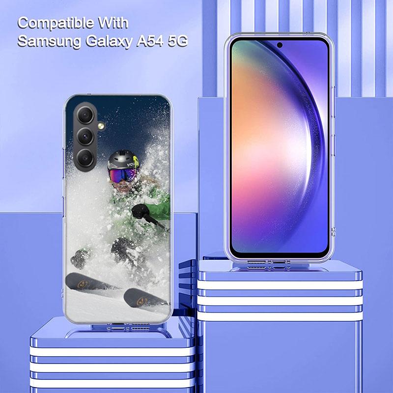 Skiing Snow Snowboard Ski Phone Case for Samsung A16 A26 A36 A56 A17 A37 A57 A07 A06 A02S A03 A04S A05S Galaxy Note 20 10 A50S A