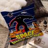 Classic Shooting Game S-Space Invaders Maple Design Cushion Cover Happy Autumn Harvest decor Holiday Decorati Pillow Cover
