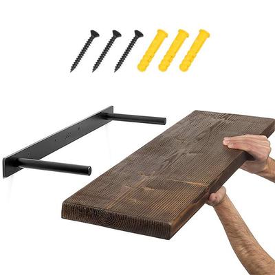 Кронштейн для настенной планки, скрытый глухой опорный кронштейн, металлическая невидимая настенная плавающая полка, полка