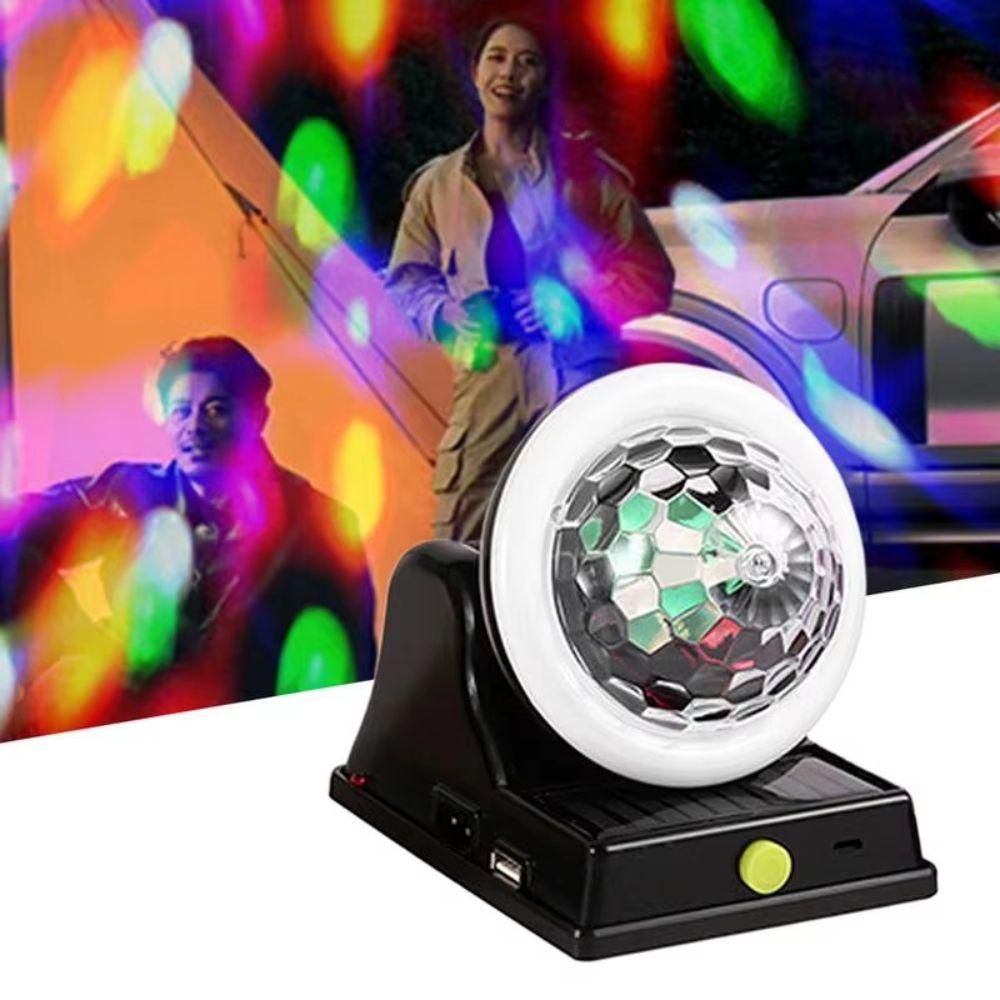 Rotating Solar Disco Ball Light Solar Powered Magic Ball Lamp Party Ambient Light