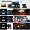 Новая автомобильная камера с датчиком движения Black Box Dash HD 1080P Cam Dashcam G-Sesor 360 ° Lens Rotation DVR 3 дюйма с WiFi Night Vision