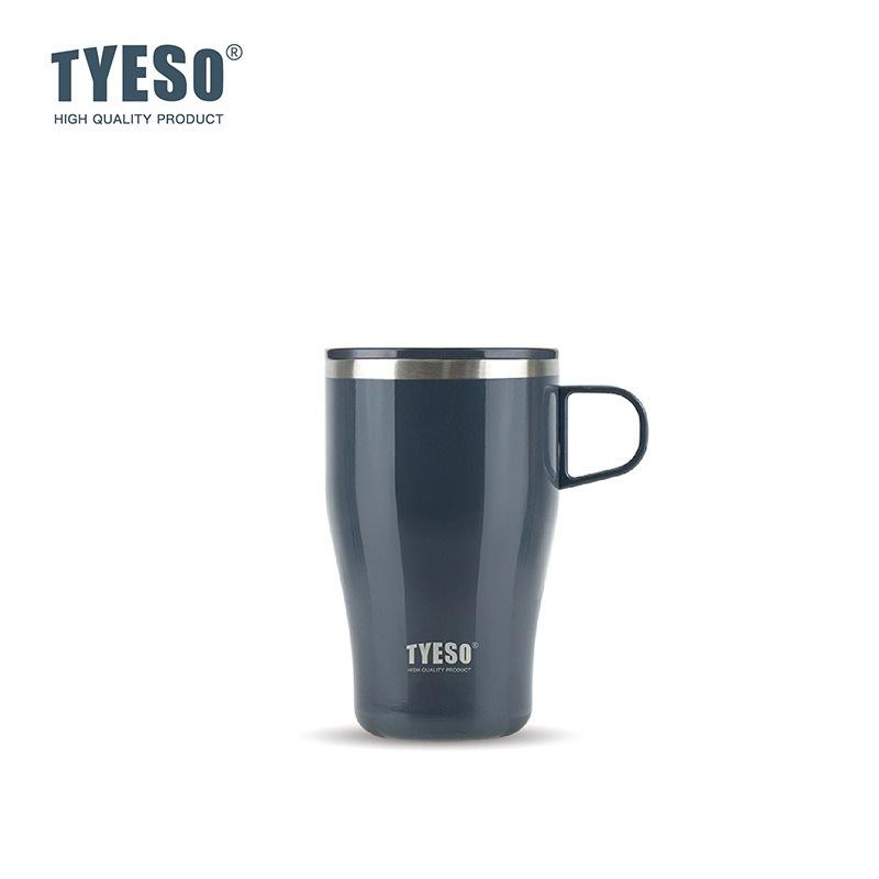 TYESO Stainless Steel Insulated Coffee Cup 400/500ML Tumbler Bottle Car Mug With Handle Thermal Iced Travel Mug Home Outdoor