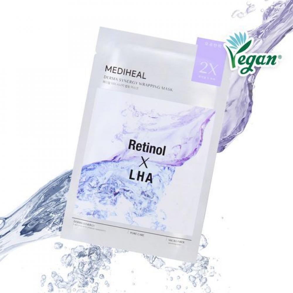 Mediheal [5 типов 1 лист] Маска-обертывание Mediheal Derma Synergy 1 лист 5 типов Выберите 1 Blemish Glow 1 лист