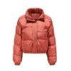2024 Autumn Winter Women's Padded Jacket Short Cotton Jacket Women's Long Sleeved High Neck Warm Jacket Female Casual Parkas