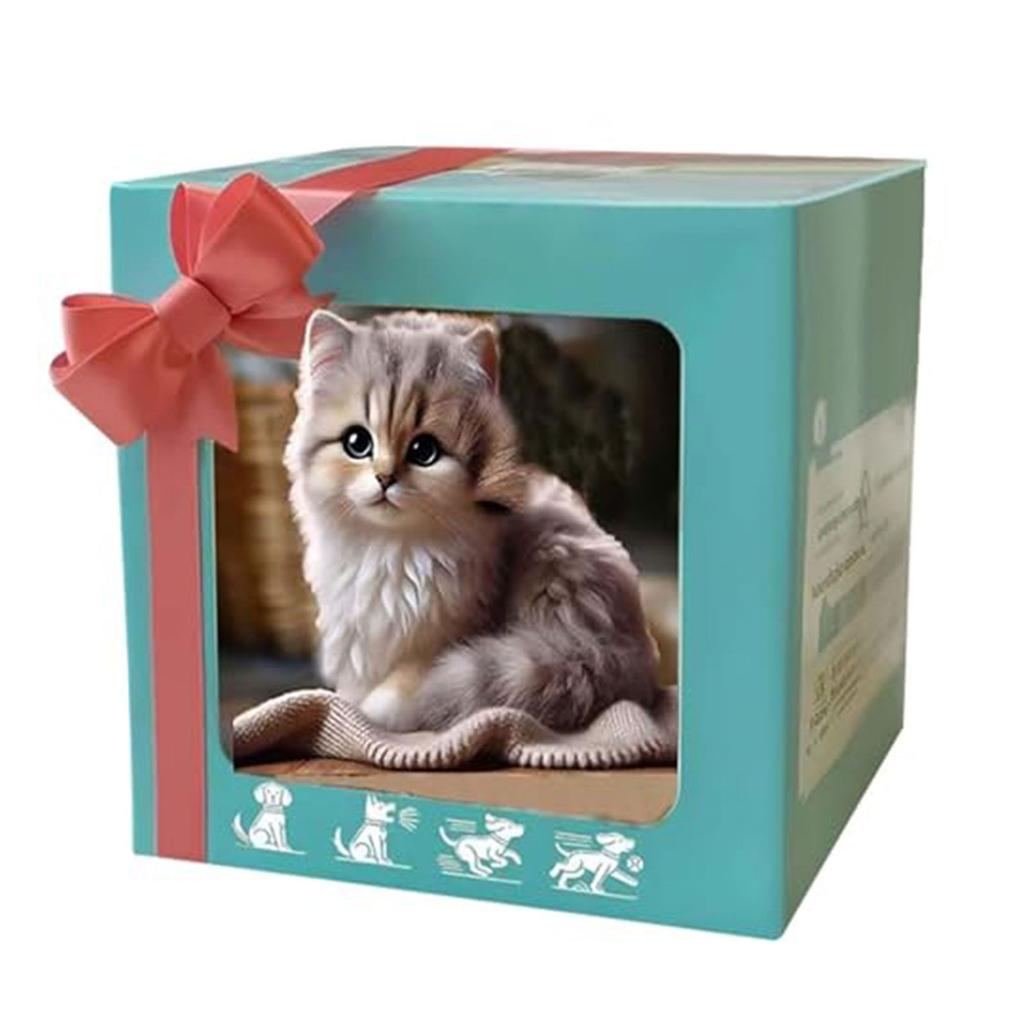 Интерактивная роботизированная плюшевая кошка-игрушка с датчиком интеллекта и тяговым шнуром для обучения ползанию младенца, милая комфортная игрушка