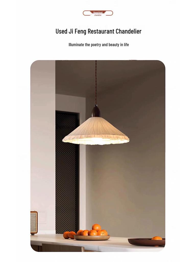 Japanese Wabi-Sabi Paper Art Pendant Light for Tea Room, Zen Homestay, Cafe, Bar Counter, and Entrance Decor.