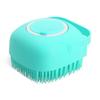 Pet Dog Shampoo Brush 2.7oz 80ml Cat Massage Comb Grooming Scrubber Brush for Bathing Short Hair Soft Silicone Rubber Brushes
