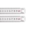 uxcell Stainless Steel Ruler Set of 2, 60cm/24" Length X 1/28" Thickness X 1-1/7" Width, Straight Measuring Tool for Woodworking, Painting, and Crafts