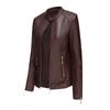 Fashion Women's Leather Jacket PU Leather Short Coat Stand Collar Jacket Women's Spring and Autumn Thin Leather Jacket