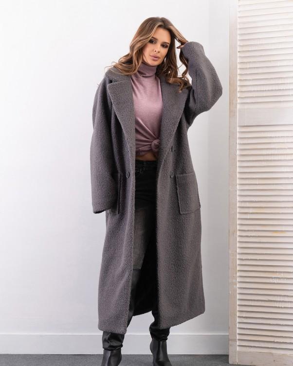 Bouclé Coat with Patch Pockets ISSA PLUS