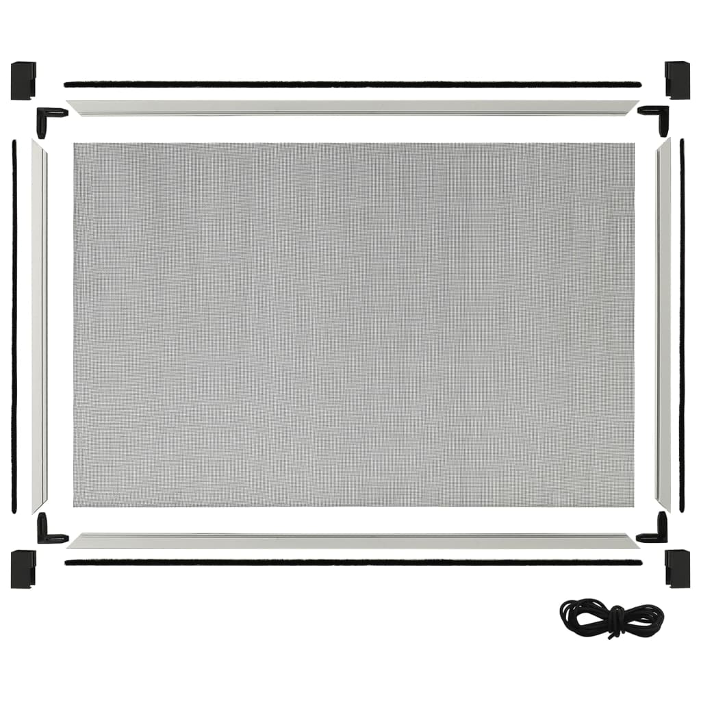 Extendable Window Insect Screen White (75 143) * 50 cm