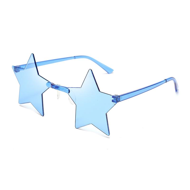 Creative Goggles Fashion Party Sunglasses Unisex Men Star Glasses Candy Color Shades Personality Women Rimless