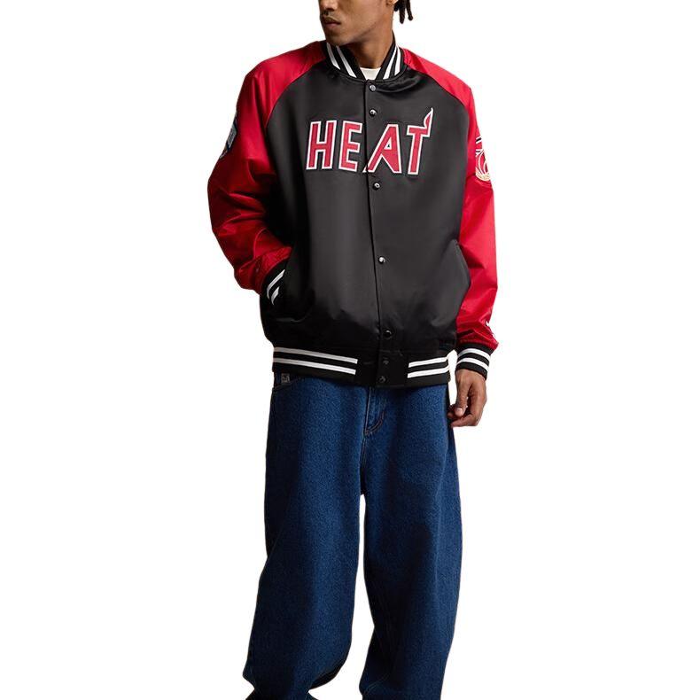 Mitchell Ness Jacket Men's Black JK8062-MHEBLCK