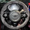 Hand-stitched Suede&leather Full Coverage Car Steering Wheel Cover for Mini Cooper S JCW F54 F55 F56 F57 F60 Countryman