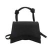 Single Shoulder Smudging Square Bag Purse Square Simple Crossbody Bag Solid Color Large Capacity PU Leather Handbag Streetwear