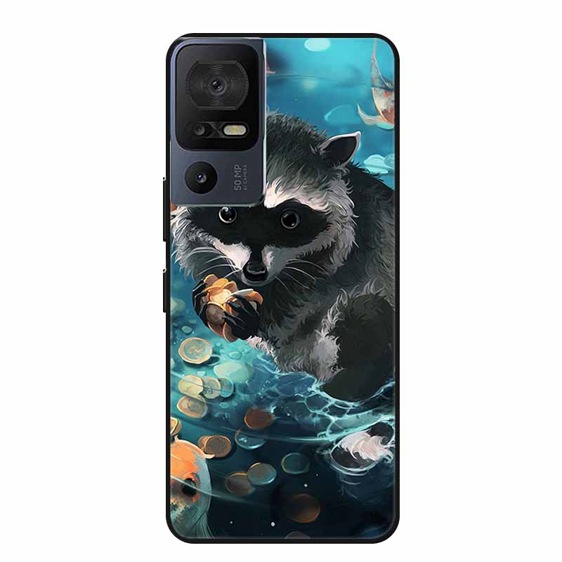 Чехол для телефона TCL 40 SE 40SE Coque Черный Силиконовый Мягкий Задний Чехол-Крышка Для TCL 40 SE Чехол Funda Для TCL40SE Capa 6.75" Оболочка