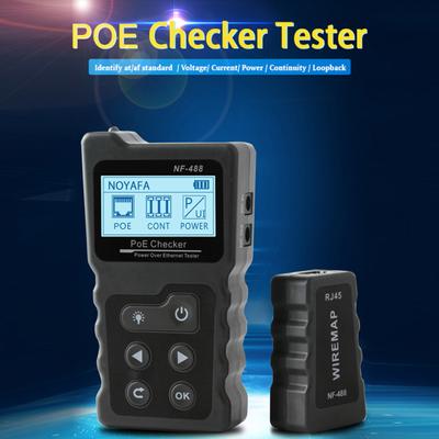 NF-488 Цифровая сеть Ethernet LAN CAT5 CAT6 PoE Кабельный переключатель Тестер Детектор