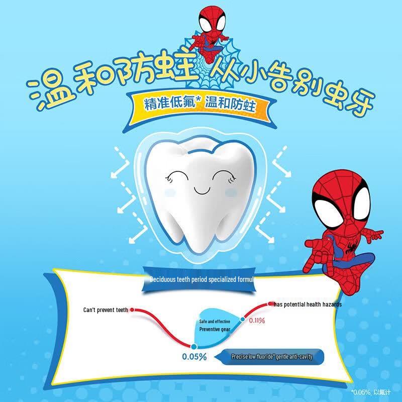 Crest Kids Dual-Effect Anti-Cavity Toothpaste (Spiderman, Strawberry)