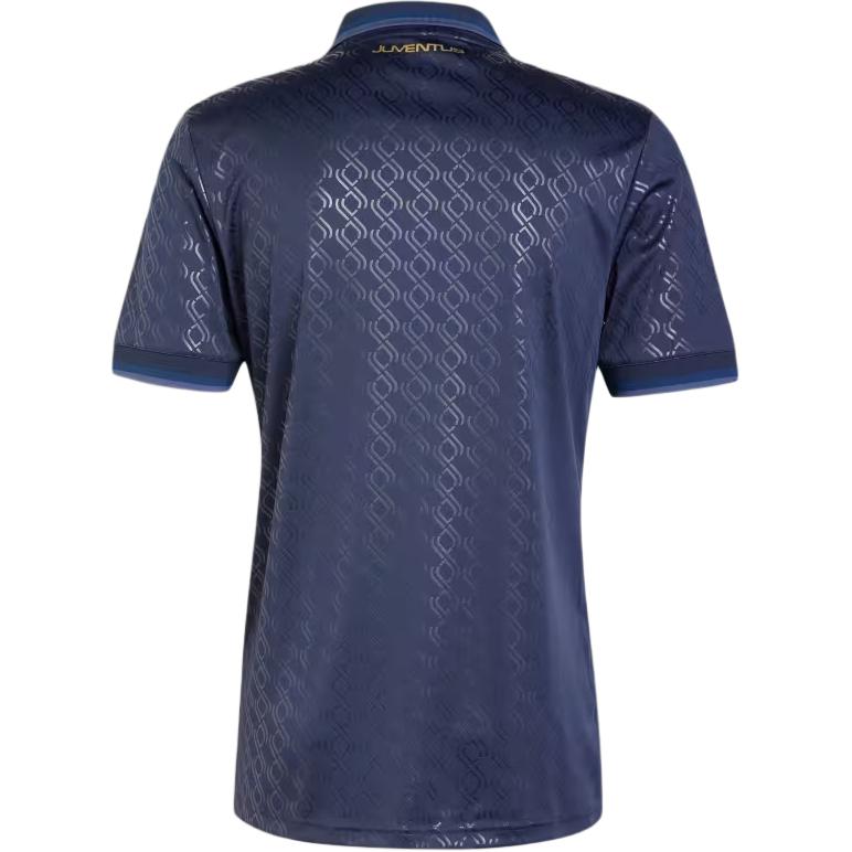 adidas Оригиналы Весна/Лето 24 24/25 Третья футболка Ювентус Серия Повседневная Спортивная Буквы Короткий рукав Футбольная футболка Мужские Топы Легендарные-Чернила IY5244