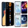 Moon Stars Space Astronaut Black Phone Case For OnePlus 9 10 11 12 ACE 2V Pro 9RT 10T 10R Nord CE 2 3 Lite N10 N20 N30 5G