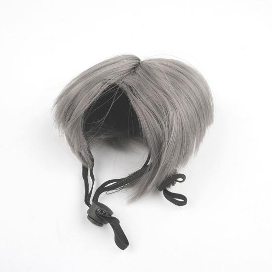 Парик для домашних животных, парик для кошек и собак, костюм для косплея, регулируемая резинка, дизайн, смешной