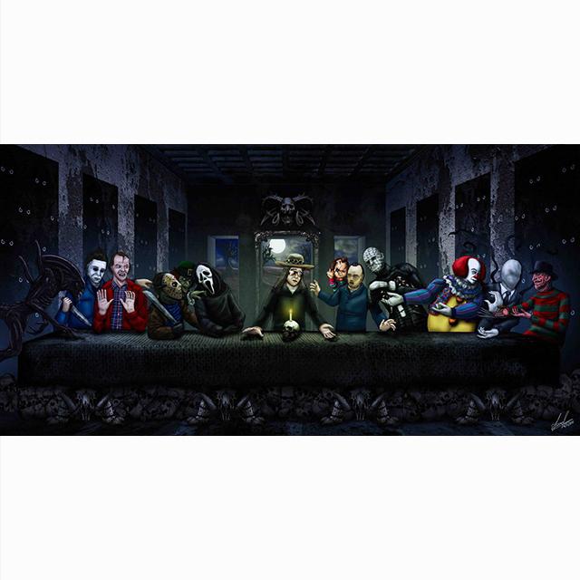 Modern The Last Supper Canvas Creativity Wall Art Posters and Prints Canvas Painting Christian for Living Office Home Room Decor No Frame