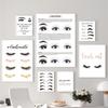 Мода Красота Наращивание ресниц Техник Руководство Макияж Плакат Холст Картина Настенные художественные фотографии Магазин красоты Салон Домашний декор