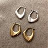 Геометрические Металлические Серьги-Кольца для Женщин Золотой Цвет/Серебряный Цвет Модные Женские Серьги Повседневное Ношение Универсальные Украшения CLE