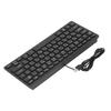 Ультратонкая проводная клавиатура на 78 клавиш, эргономичная раскладка QWERTY, двухязычная, проводная компактная клавиатура USB 2.0 с кабелем 4,3 фута