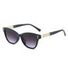 Autumn New Cat Eye Sunglasses European And American Personality Rivet Glasses Internet Celebrity Chain Sunglasses Women