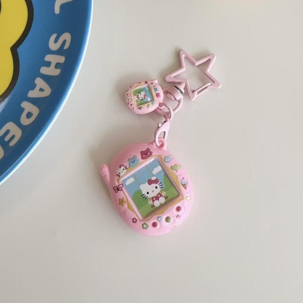 Дизайн Анимация Тамагочи Брелоки Коллекция Персонажей Sanrio My Melody Cinnamoroll HelloKitty Фигурка Брелок Очаровательный Подвеска Детский Сюрприз