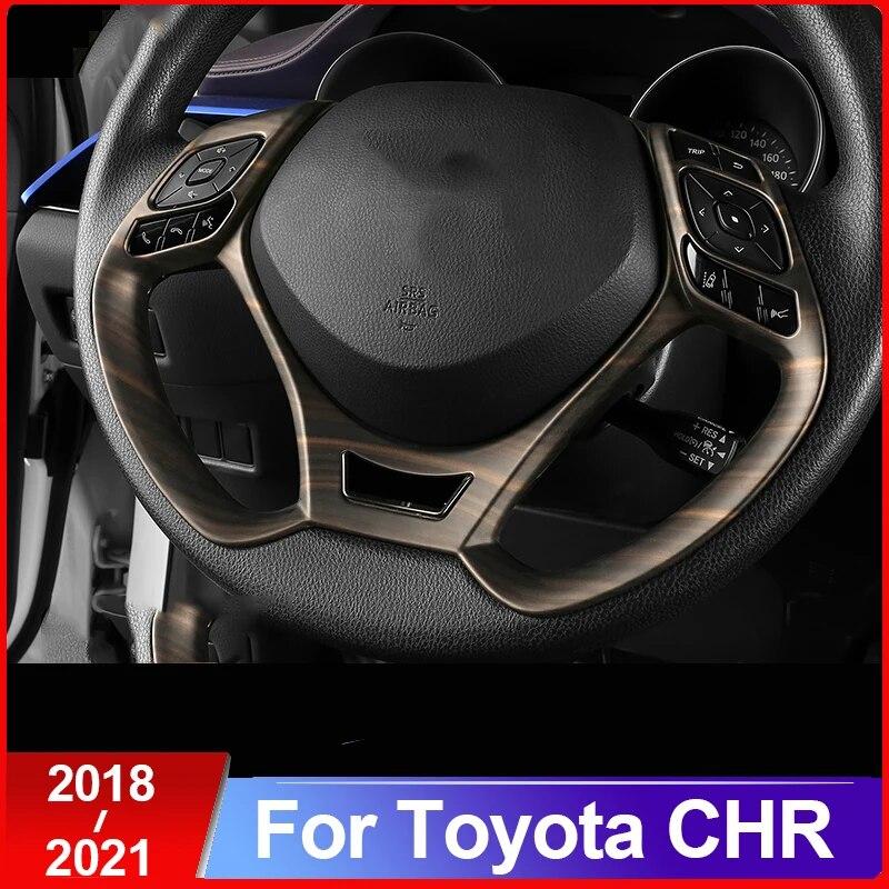 ABS Car Styling Steering Wheel Sequins Sticker Trim Cover For Toyota C-HR CHR C HR 2016 2017 2018 Accessories
