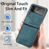 Slim Protective Folding Design Leather Case For Samsung Galaxy Z Flip4 5g Flip 4 Zflip4 Non -Slip Protective Cover Funda