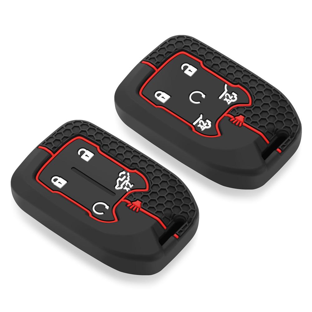 Для GMC Terrain Acadia силиконовый чехол для автомобильного ключа для Chevrolet Tahoe Yukon XL защитный чехол для ключа дистанционного управления для брелка сигнализации