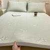 Summer Cooling Quilted Mattress Protector Cover Thickened Breathable Mattress Topper for Single Double Queen King Size Bed