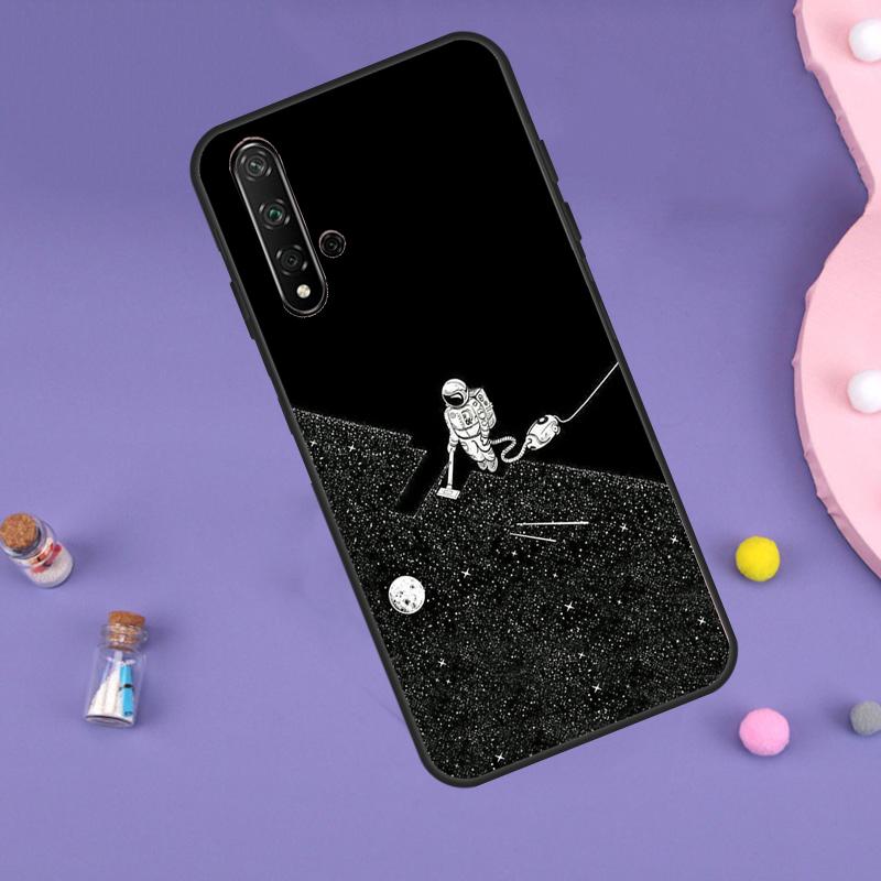 Astronaut Star Space Case For Huawei P30 P20 P40 Lite Nova 5T 11i 8i 3i 9 10 SE 11 Pro Y90 Y70 Y61 Y60 Y91 Cover