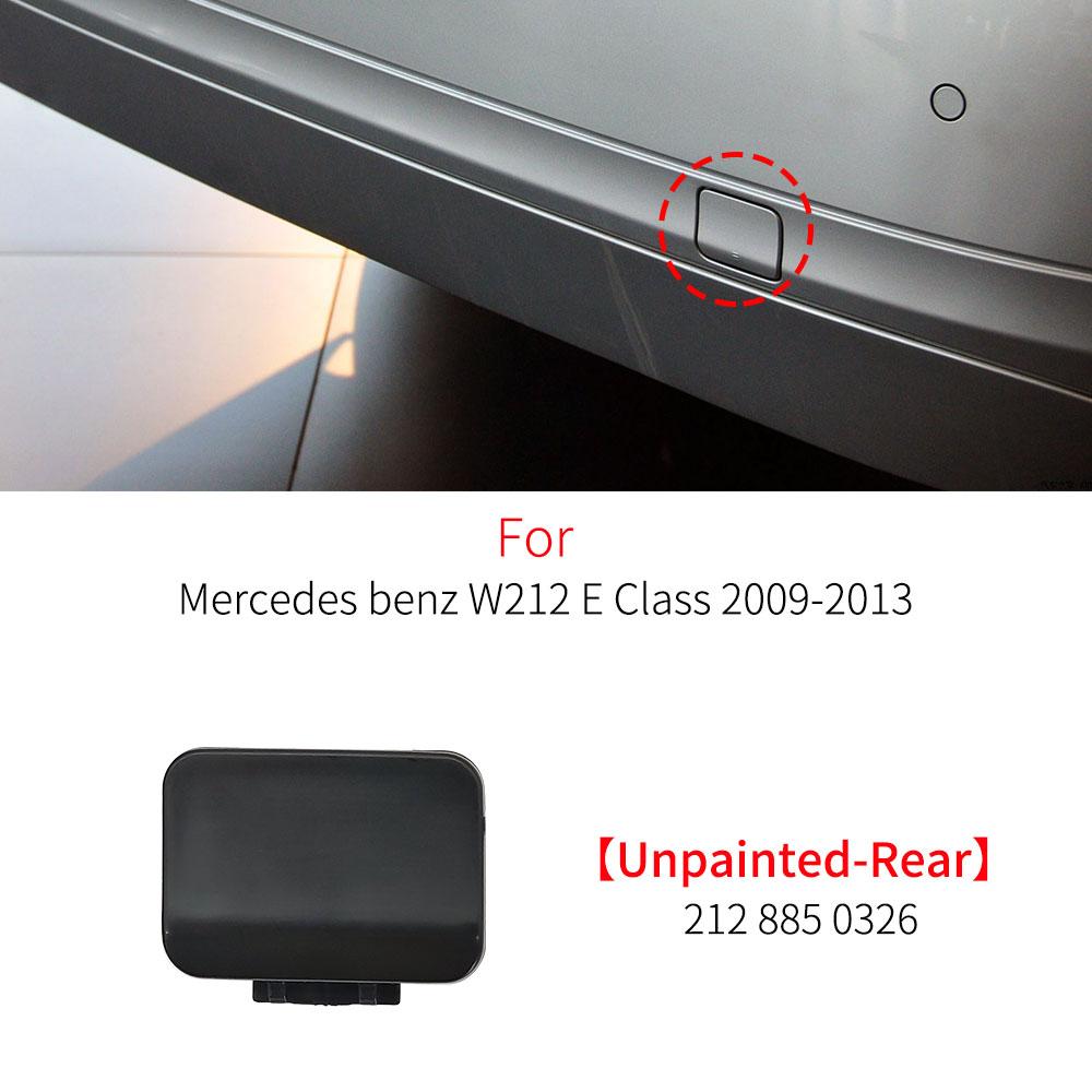 For Mercedes W212 Car Front Rear Bumper Tow Hook Cover Cap Accessory Black For Benz E Class E200 E230 E250 E300 E350 2009-2012