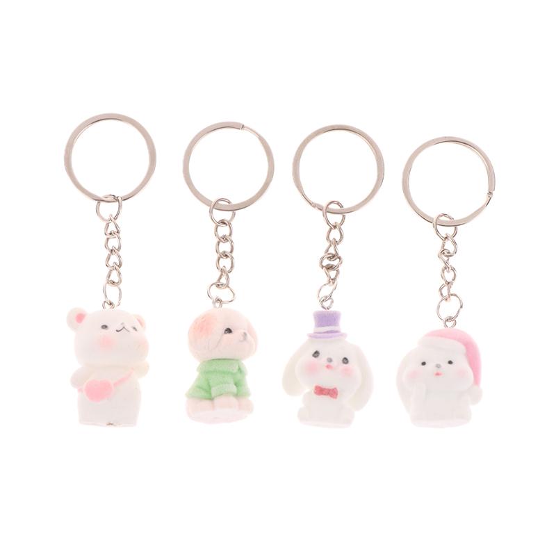 Милый брелок в виде медведя, мультяшного кролика, щенка, телефона, цепочка для наушников, чехол, кулон, шнурок, рюкзак, сумка, декор, автомобильный брелок