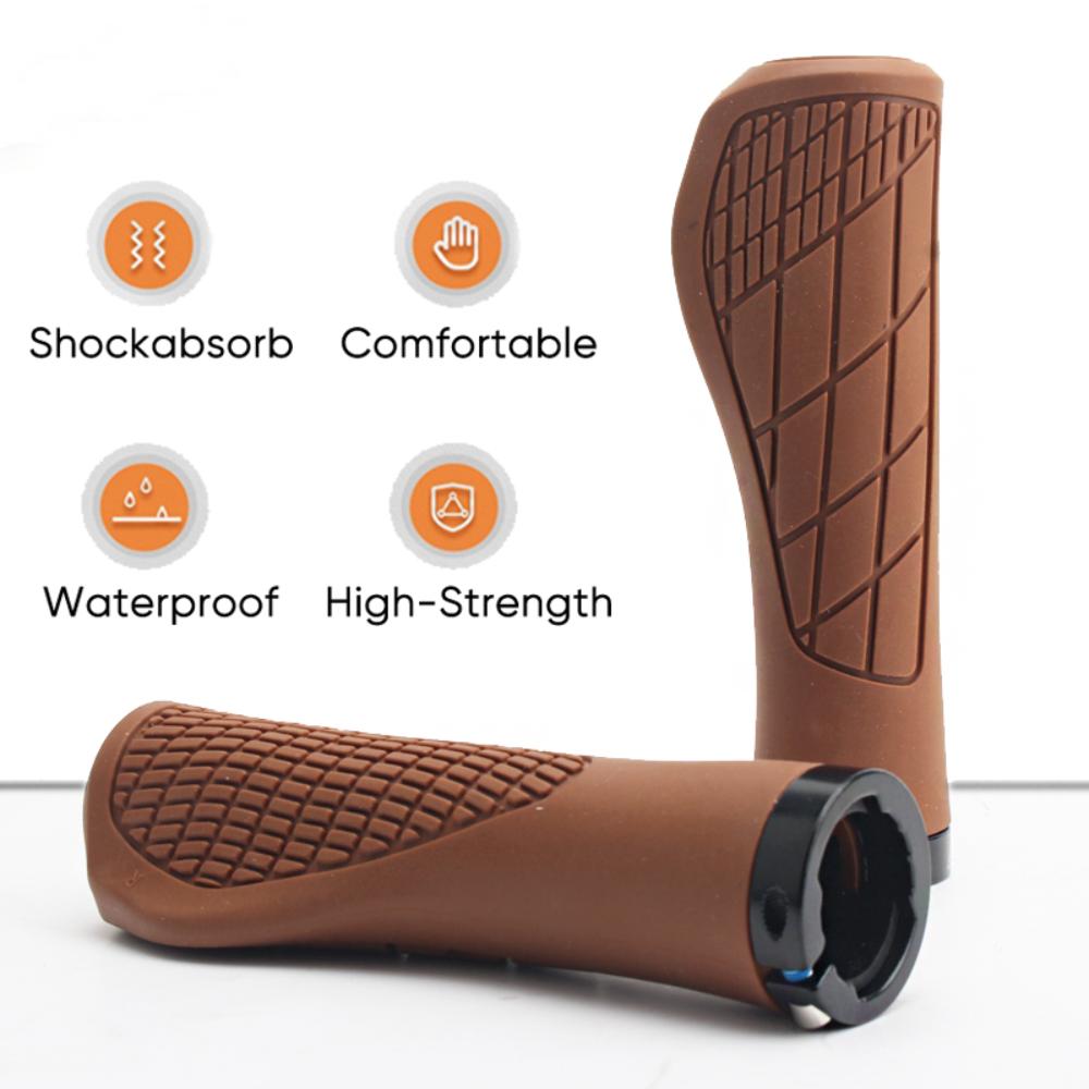 2 Pcs Anti-Slip Bicyle Lockable Grips Ergonomic Bicycle Accessories
