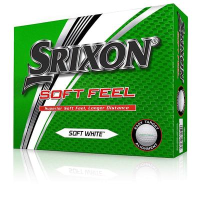 SRIXON Мягкое покрытие из иономера, 2-компонентный мяч для гольфа, 1 дюжина, Прямой импорт из США, Белый, Мужской