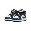 Air Jordan 1 Mid TD Armory Navy Baby Sneakers Blue Black White 640735-411
