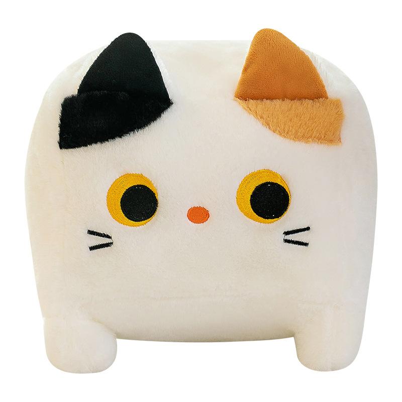 Новая квадратная плюшевая игрушка-кошка, милая подушка-котенок, квадратная кукла, подарочная кукла