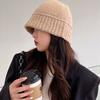 Полиэстер Хлопок Женская Панама Вязаная Шапка из Шерсти Корейская Шапка Осенне-Зимняя Шляпа