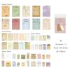 100pcs/pack Vintage Scrapbooking Light Paper Kit DIY Junk Journal Collage Stationery Background Decor Materials Paper