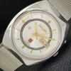 VINTAGE RICOH R31 AUTOMATIC JAPAN MENS SILVER COLOR DIAL WATCH A701937-5 R207-a701937